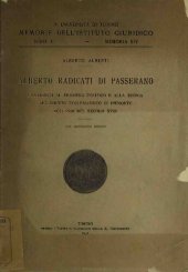 book Alberto Radicati di Passerano. Contributi al pensiero politico e alla storia del diritto ecclesiastico in Piemonte agli inizi del secolo XVIII. Con documenti inediti