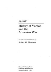 book History of Vardan and the Armenian War