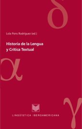 book Historia de la lengua y crítica textual