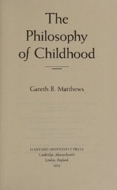 book Philosophy of Childhood