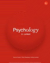 book Psychology in Context