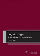 book Legal Usage: A Modern Style Guide