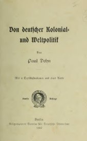 book Von deutscher Kolonial- und Weltpolitik