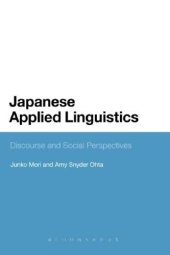 book Japanese Applied Linguistics: Discourse and Social Perspectives