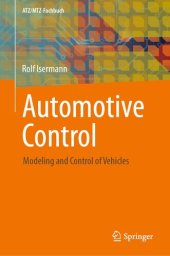 book Automotive Control: Modeling and Control of Vehicles