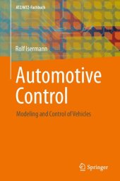 book Automotive Control: Modeling and Control of Vehicles