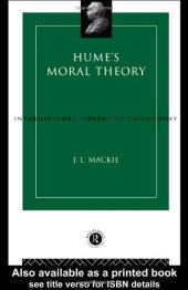 book Hume's Moral Theory (International Library of Philosophy)