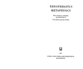 book Theophrastus: Metaphysics