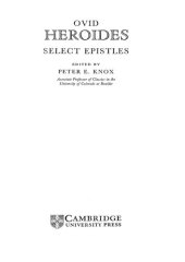 book Ovid: Heroides (select epistles)