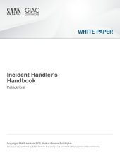 book Incident Handler's Handbook