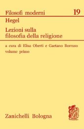 book Lezioni sulla filosofia della religione