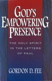 book God's empowering presence. The Holy Spirit in the letters of Paul