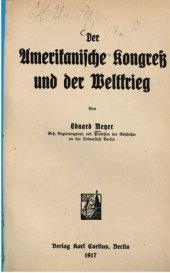 book Der Amerikanische Kongreß und der Weltkrieg