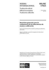 book ISO/IEC 17025:2017 Requisitos Generales para la Competencia de los Laboratorios de Ensayo y Calibración