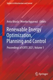 book Renewable Energy Optimization, Planning and Control: Proceedings of ICRTE 2021