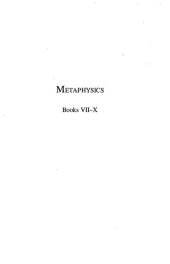 book Metaphysics: books VII - X ; Zeta, Eta, Theta, Iota