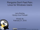 book Penguins Don't Feel Pain: Linux for Windows Users