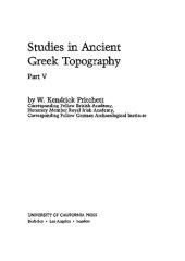 book Studies in Ancient Greek Topography 5