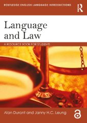 book Language And Law: A Resource Book For Students