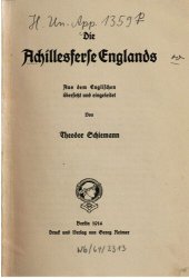 book Die Achillesferse Englands