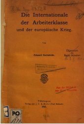 book Die Internationale der Arbeiterklasse und der europäische Krieg