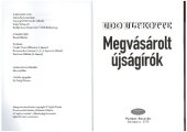 book Megvásárolt újságírók