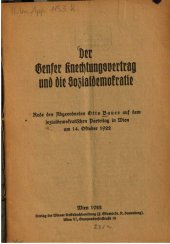 book Der Genfer Knechtungsvertrag und die Sozialdemokratie