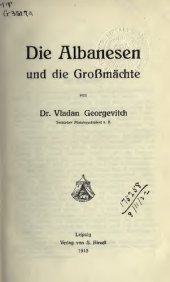 book Die Albanesen und die Großmächte