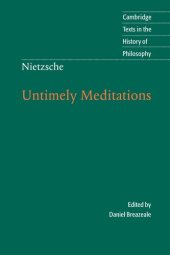 book Nietzsche: Untimely Meditations