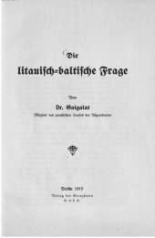 book Die litauisch-baltische Frage