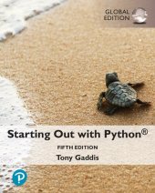 book Starting Out with Python, Global Edition, 5th Edition