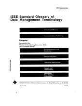 book IEEE Standard Glossary of Data Management Terminology (Ansi)