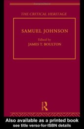 book Samuel Johnson: The Critical Heritage (The Collected Critical Heritage : 18th Century Literature)