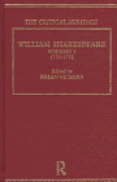 book William Shakespeare: The Critical Heritage Volume 3 1733-1752 (The Collected Critical Heritage : William Shakespeare)