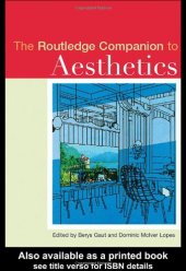 book The Routledge Companion to Aesthetics (Routledge Philosophy Companions)