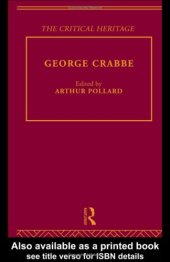 book George Crabbe: The Critical Heritage (The Collected Critical Heritage : 18th Century Literature)