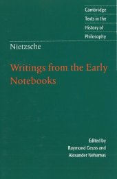 book Writings from the Early Notebooks