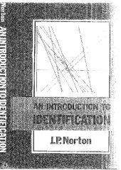 book An Introduction to Identification