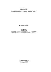 book Erinna: testimonianze e frammenti