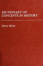 book Dictionary of concepts in history