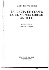 book La lucha de clases en el mundo griego antiguo