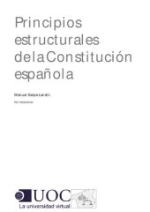 book Principios estructurales de la Constitución española