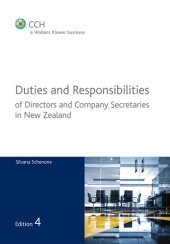 book Duties and Responsibilities of Directors and Company Secretaries in New Zealand (4th edition)