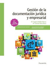 book Gestión de la documentación jurídica y empresarial - Paraninfo 3º Ed.