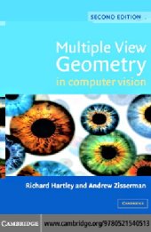 book Multiple View Geometry in Computer Vision