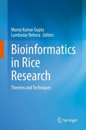 book Bioinformatics in Rice Research: Theories and Techniques