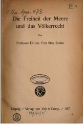 book Die Freiheit der Meere und das Völkerrecht