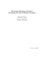 book Brownian Motion and Index Formulas for the de Rham Complex (Mathematical Research)