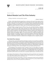 book Robert Mondavi and The Wine Industry