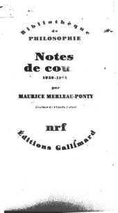 book Notes des cours au Collège de France: (1958-1959 et 1960-1961)